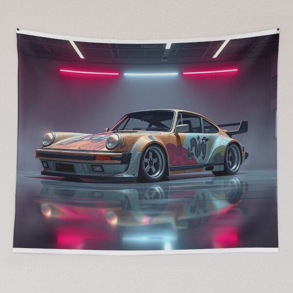 Item preview, Classic tuned Porsche with graffiti designed and sold by Salimgor Hangaround Music.