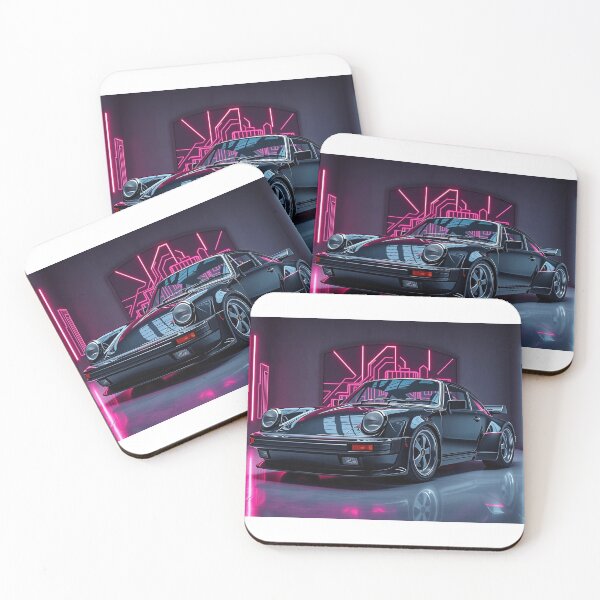 Item preview, Porsche in black with neon art designed and sold by Salimgor Hangaround Music.