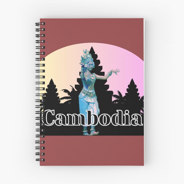 Item preview, Dancign Apsara over Silhouette of Angkor Wat designed and sold by Linklandiya.