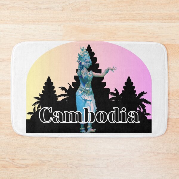 Item preview, Dancign Apsara over Silhouette of Angkor Wat designed and sold by Linklandiya.