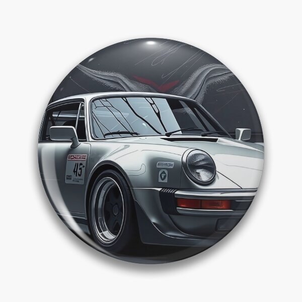 Item preview, Porsche in silver with body kit and artwork designed and sold by Salimgor Hangaround Music.
