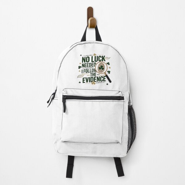 Item preview, No Luck Needed, I Follow The Evidence – Funny St. Patrick’s Day Forensic Nurse designed and sold by CuteDesignables.