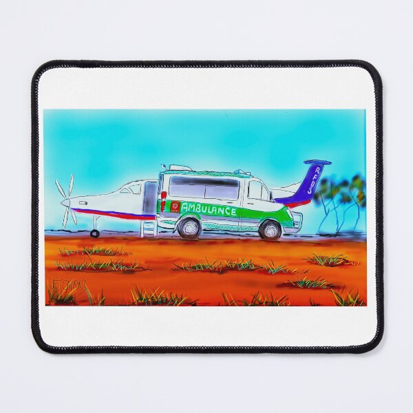 Item preview, RFDSWA with ambulance attending designed and sold by EJCairns.