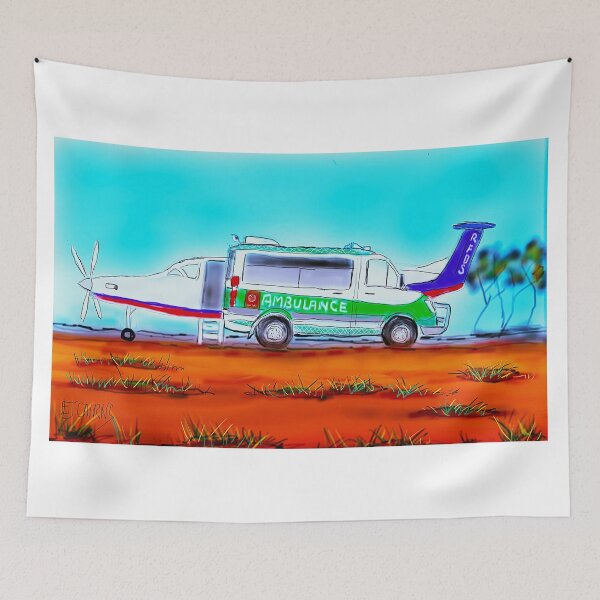 Item preview, RFDSWA with ambulance attending designed and sold by EJCairns.