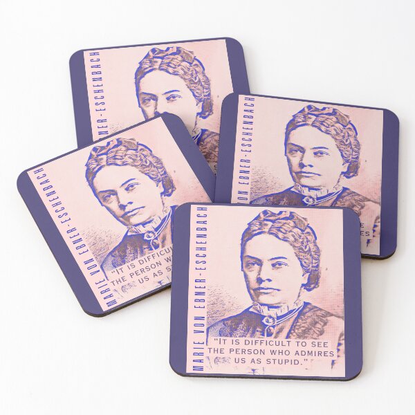 Item preview, Marie von Ebner-Eschenbach quote: “It is difficult to see the person who admires us as stupid.” designed and sold by artbleed.
