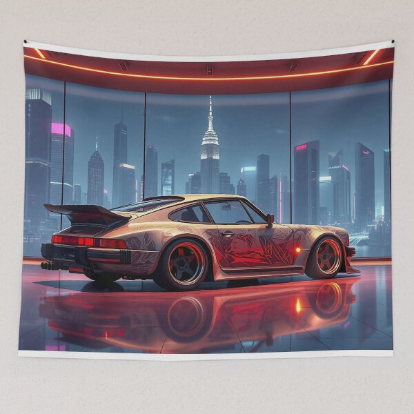 Item preview, Tuned Porsche with graffiti in front of a city designed and sold by Salimgor Hangaround Music.