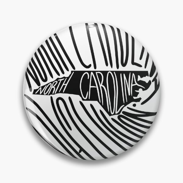 Item preview, North Carolina State - NC Map and Flag - Black and White - Typography USA America Old North State designed and sold by Ranggasme.