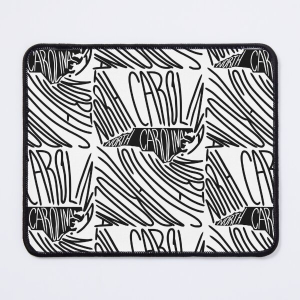Item preview, North Carolina State - NC Map and Flag - Black and White - Typography USA America Old North State designed and sold by Ranggasme.