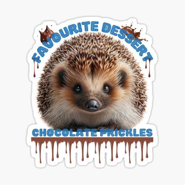 Item preview, Hedgehog Favourite Dessert Chocolate  designed and sold by DNikolStore.