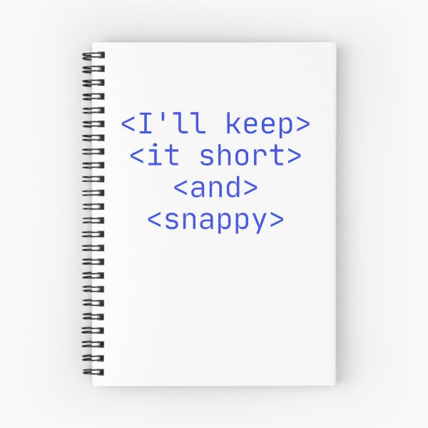 Item preview, I'll Keep It Short and Snappy Code Precision Blue designed and sold by SplashTastic.