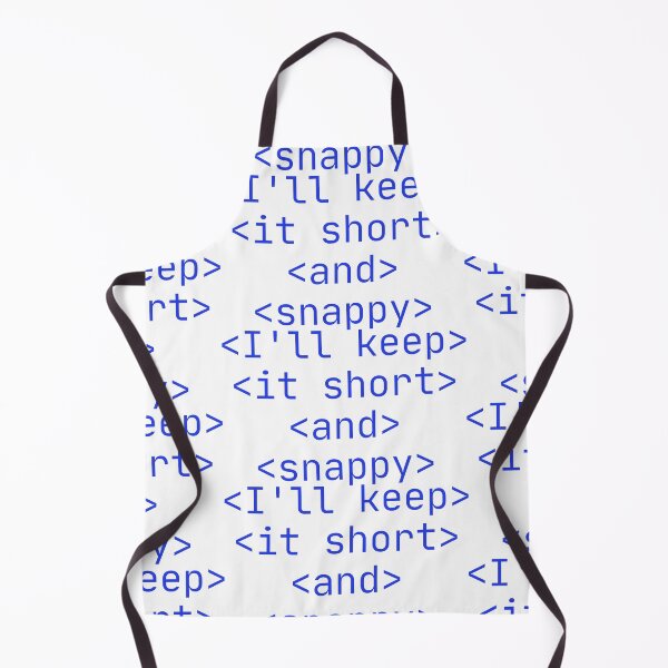 Item preview, I'll Keep It Short and Snappy Code Precision Blue designed and sold by SplashTastic.
