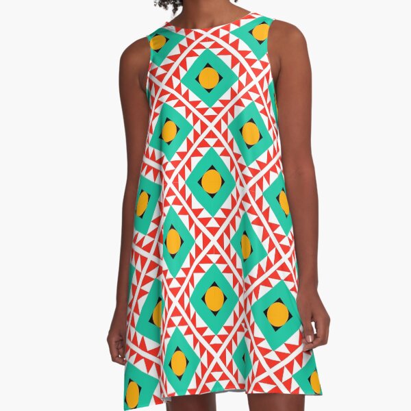 Aperçu de l'œuvre Motif géométrique coloré sans couture créée et vendue par Patternfluent.