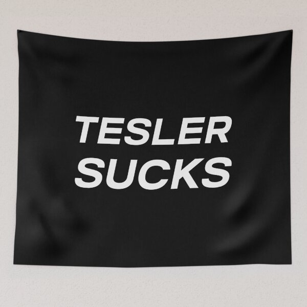 Item preview, Tesler Sucks Stickers designed and sold by EthosWear.