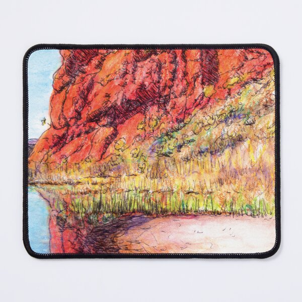 Item preview, Australian Scene - Glen Helen Gorge, West MacDonnell Ranges, NT, Aus. designed and sold by Anne Huth.