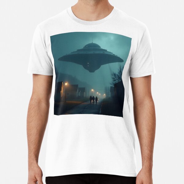 Item preview, Close Encounters - A Quiet Suburban Night designed and sold by AbstractAuraArt.