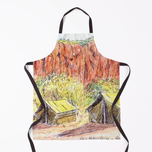 Item preview, Australian Scene - Campsite - Glen Helen Gorge, West MacDonnell Ranges, NT, Aus. designed and sold by Anne Huth.