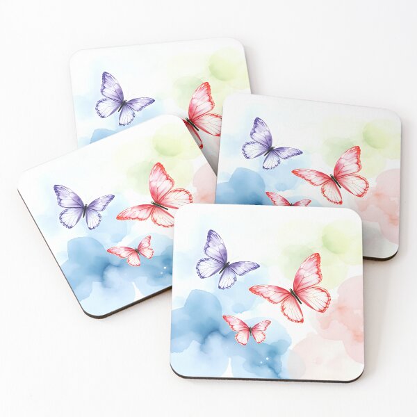 Item preview, Pastel Butterfly Flight in Watercolor designed and sold by Shirtastically.