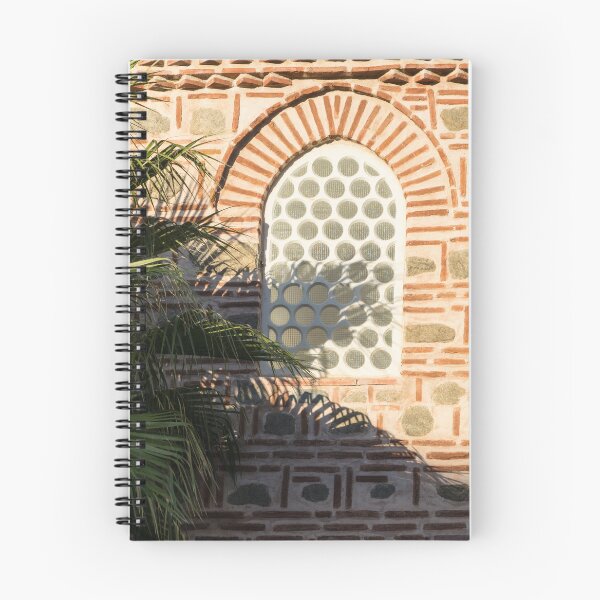 Item preview, Unusual Window with Palm Fronds and Ornate Masonry designed and sold by Georgia Mizuleva.