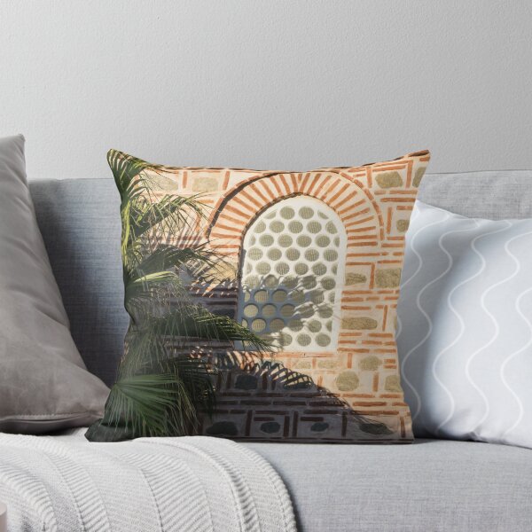 Item preview, Unusual Window with Palm Fronds and Ornate Masonry designed and sold by Georgia Mizuleva.