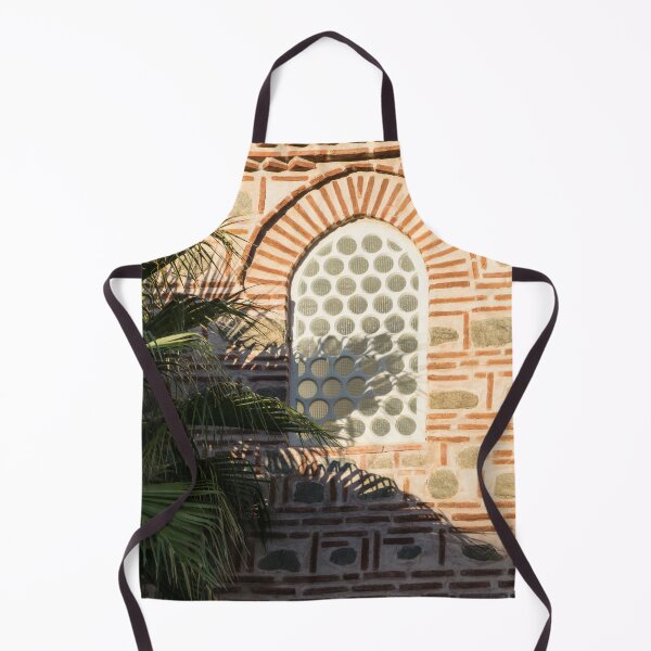 Item preview, Unusual Window with Palm Fronds and Ornate Masonry designed and sold by Georgia Mizuleva.