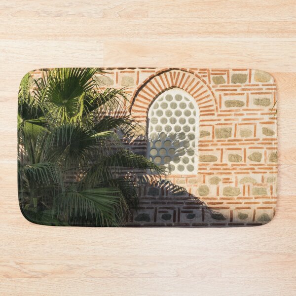 Item preview, Unusual Window with Palm Fronds and Ornate Masonry designed and sold by Georgia Mizuleva.