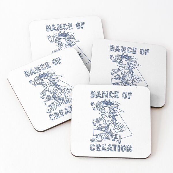 Item preview, Dance of Creation Aztec Warrior Blue Symbols designed and sold by SplashTastic.