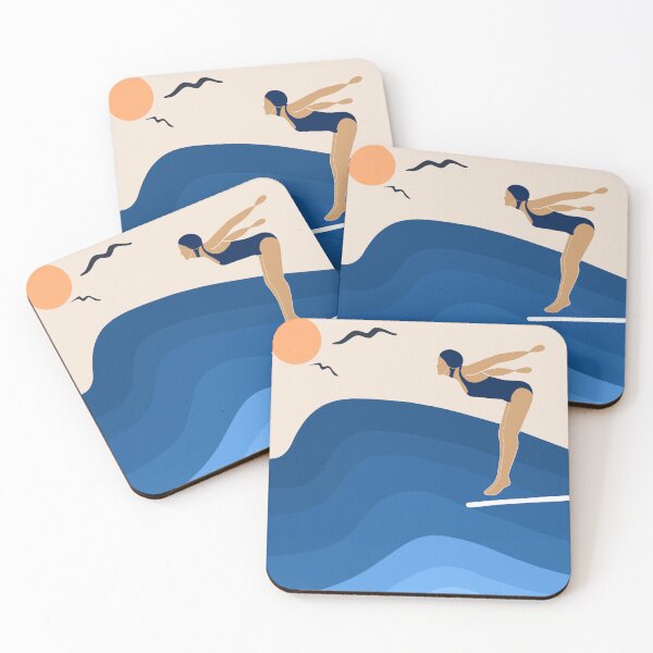 Item preview, Retro Swimmer designed and sold by PinkSnapdragon.