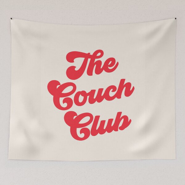 Item preview, The Couch Club Quote (Red Tone) designed and sold by Paigaam.