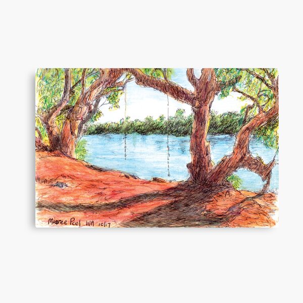 Item preview, Australian Scene - Miaree Pool, Maitland River, WA, Aus. designed and sold by Anne Huth.