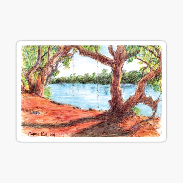 Item preview, Australian Scene - Miaree Pool, Maitland River, WA, Aus. designed and sold by Anne Huth.