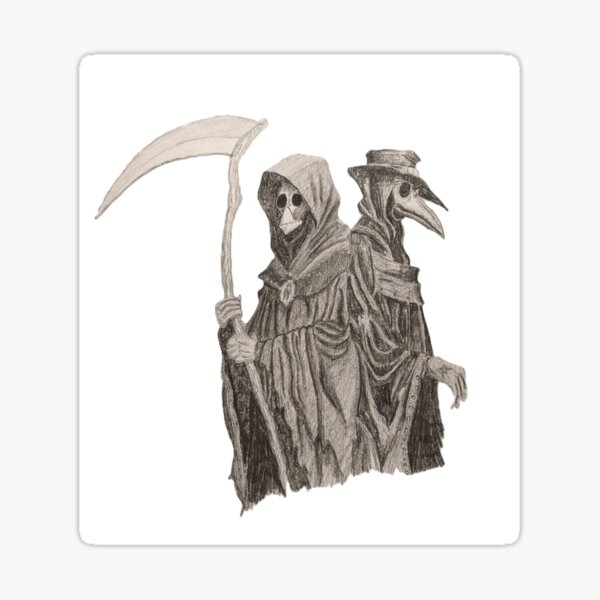 Item preview, Grim Reaper & Plague Doctor designed and sold by Rex-ray Art.