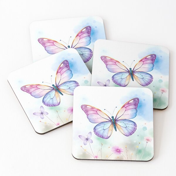 Aperçu de l'œuvre Motif aquarelle papillon créée et vendue par Shirtastically.