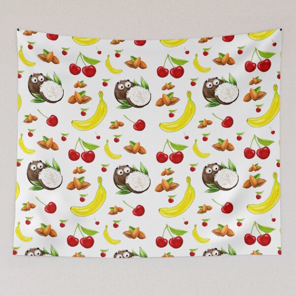 Item preview, Funny fruit salad print designed and sold by Valentina-ty.