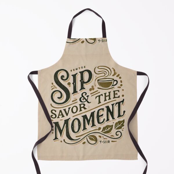Item preview, Sip and savor the tea moment with brown background designed and sold by Nimkaew.