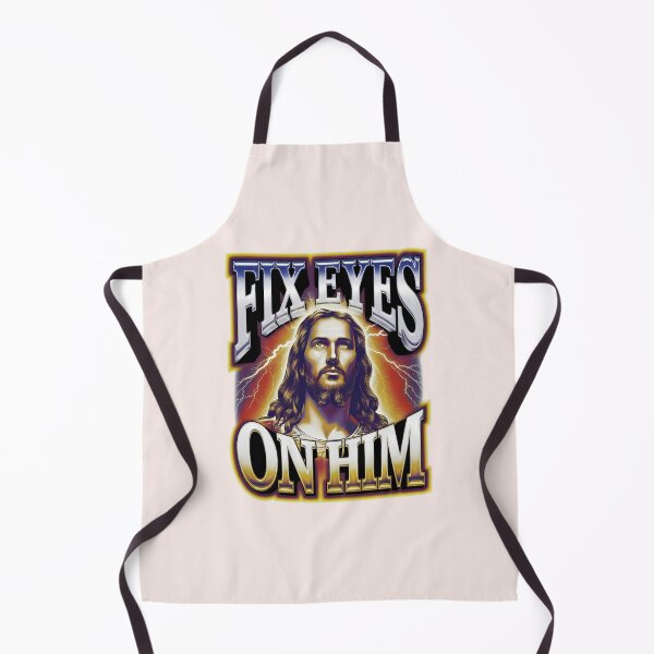 Item preview, Fix Eyes on Him – Heb. 12:2 Bootleg Jesus Quotes designed and sold by KnitLuv.