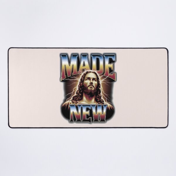 Item preview, Made New – 2 Cor. 5:17 Bootleg Jesus Quotes designed and sold by  KnitLuv.