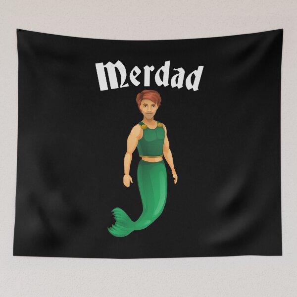 Item preview, Mermaid Family Dad designed and sold by Kimberley King Art  King Art.