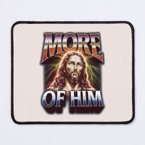 Item preview, More of Him – John 3:30 Bootleg Jesus Quotes designed and sold by KnitLuv.