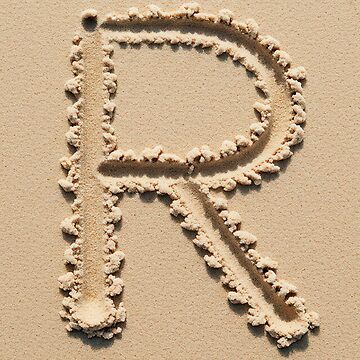 Artwork thumbnail, SAND LETTER R by ART-TYPE