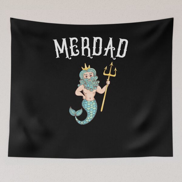 Item preview, Merdad Mermaid Dad designed and sold by Kimberley King Art  King Art.