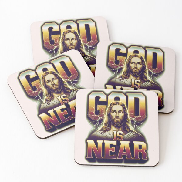 Item preview, God is Near – Ps. 34:18 Bootleg Jesus Quotes designed and sold by  KnitLuv.