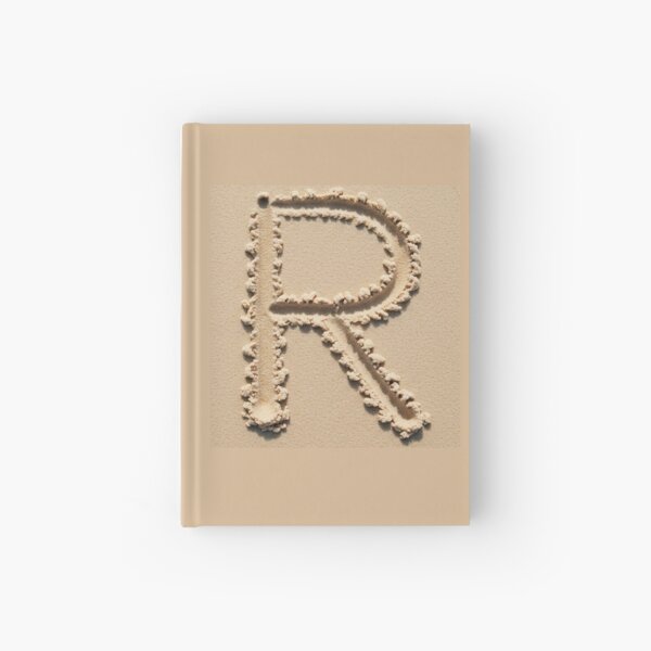 SAND LETTER R Hardcover Journal