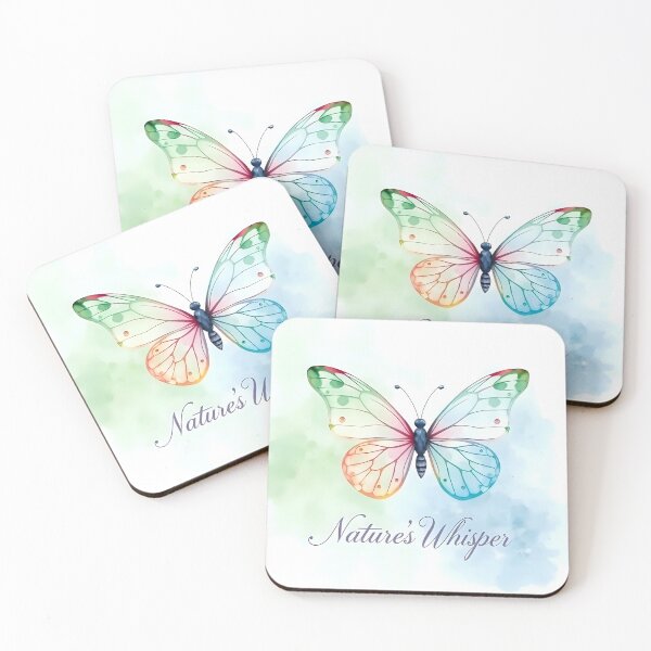 Item preview, Ethereal Butterfly with Pastel Splashes designed and sold by Shirtastically.