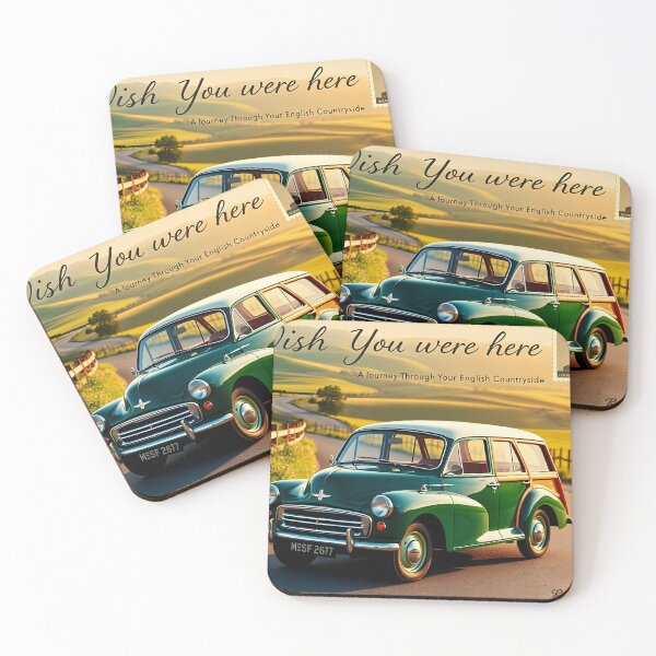 Item preview, A classic 1961 Morris Minor Traveller, gleaming in deep British Racing Green designed and sold by Random Designs.