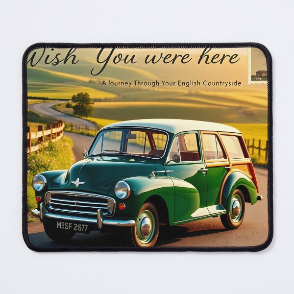 Item preview, A classic 1961 Morris Minor Traveller, gleaming in deep British Racing Green designed and sold by Random Designs.