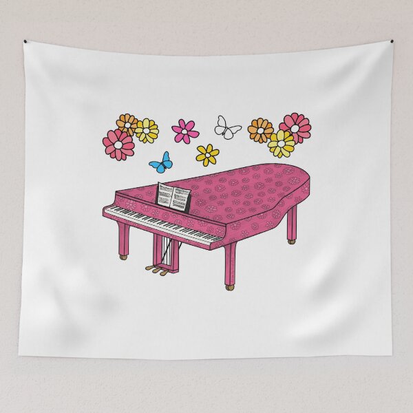 Item preview, Floral Grand Piano Mother's Day Female Musician Pianist designed and sold by doodlerob.