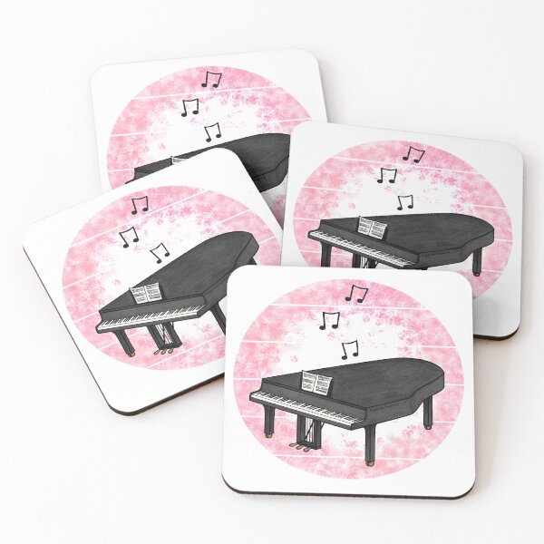 Item preview, Floral Grand Piano Japanese Cherry Blossom Pianist Musician designed and sold by doodlerob.