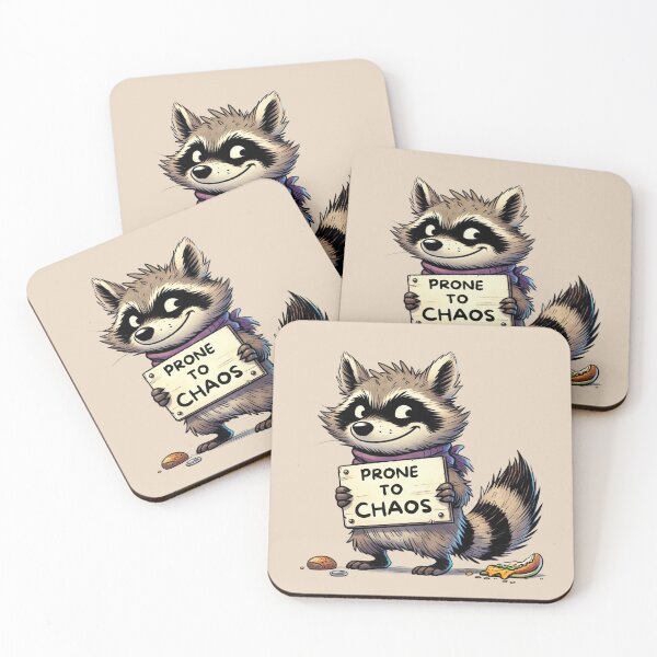 Item preview, Prone to Chaos: Mischief Raccoon designed and sold by Design Delinquent.