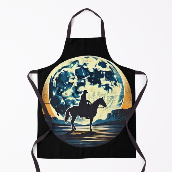 Item preview, Lone Rider Under the Moon – Western Cowboy Night Art designed and sold by ZingZone.