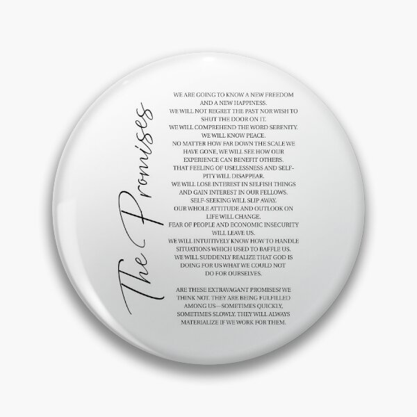 Item preview, The AA Promises Twelve Steps Addiction Recovery Sobriety designed and sold by SimplyDefined.